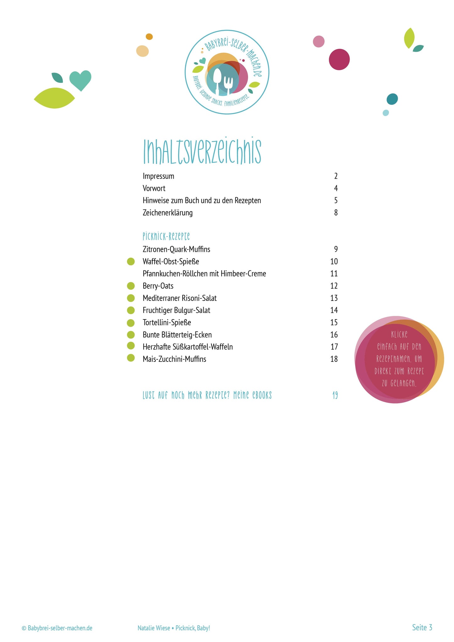eBook "Picknick Baby!" als PDF-Datei