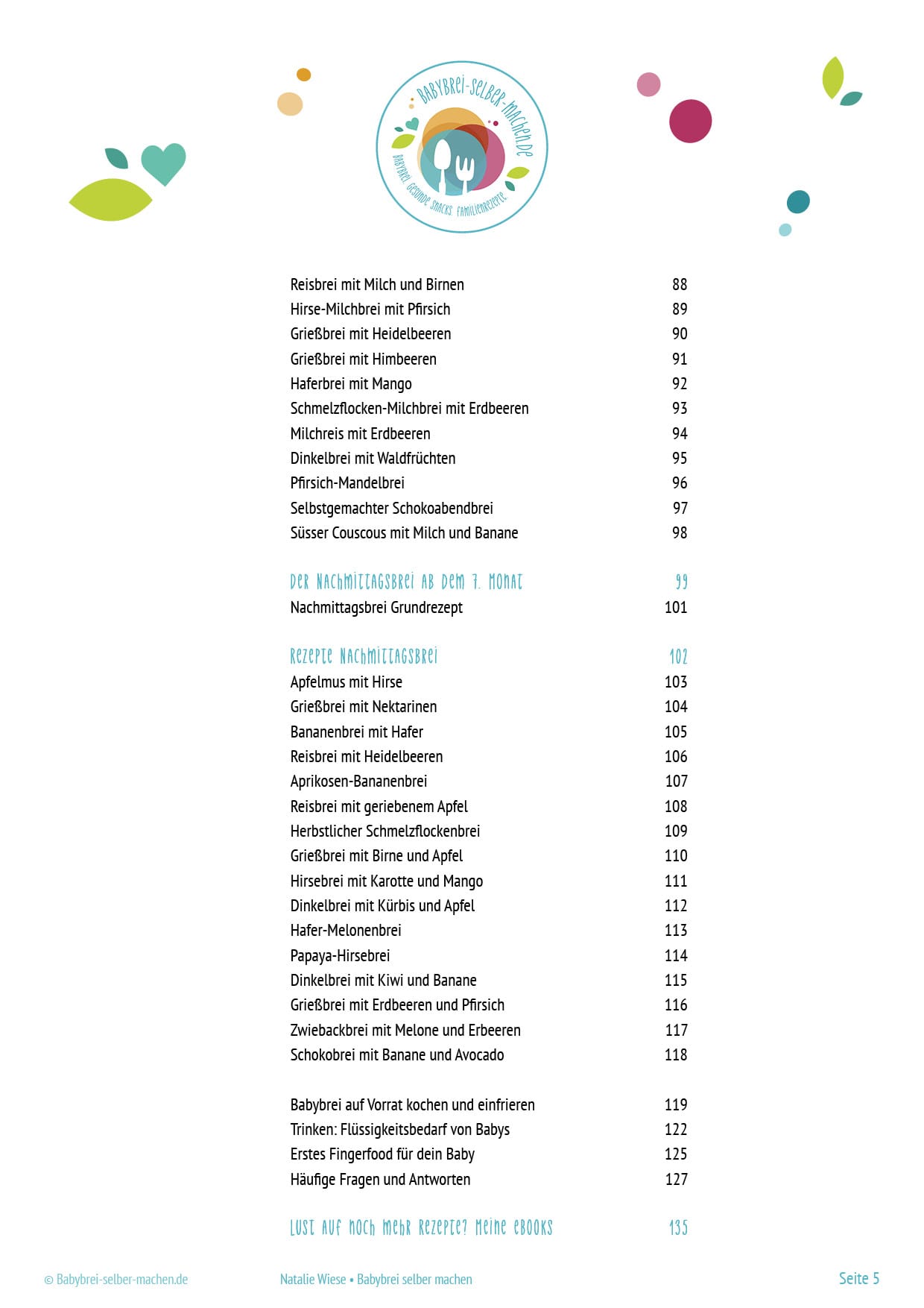 Set Rezeptbüchlein 50 Babybrei-Rezepte + eBook