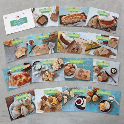 Rezeptkarten-Set Brote & Brötchen einfach selbst backen