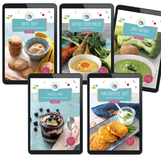 "Komplettpaket" mit 4 eBooks von Babybrei bis zum Familientisch zum Sparpreis (als PDF-Dateien)