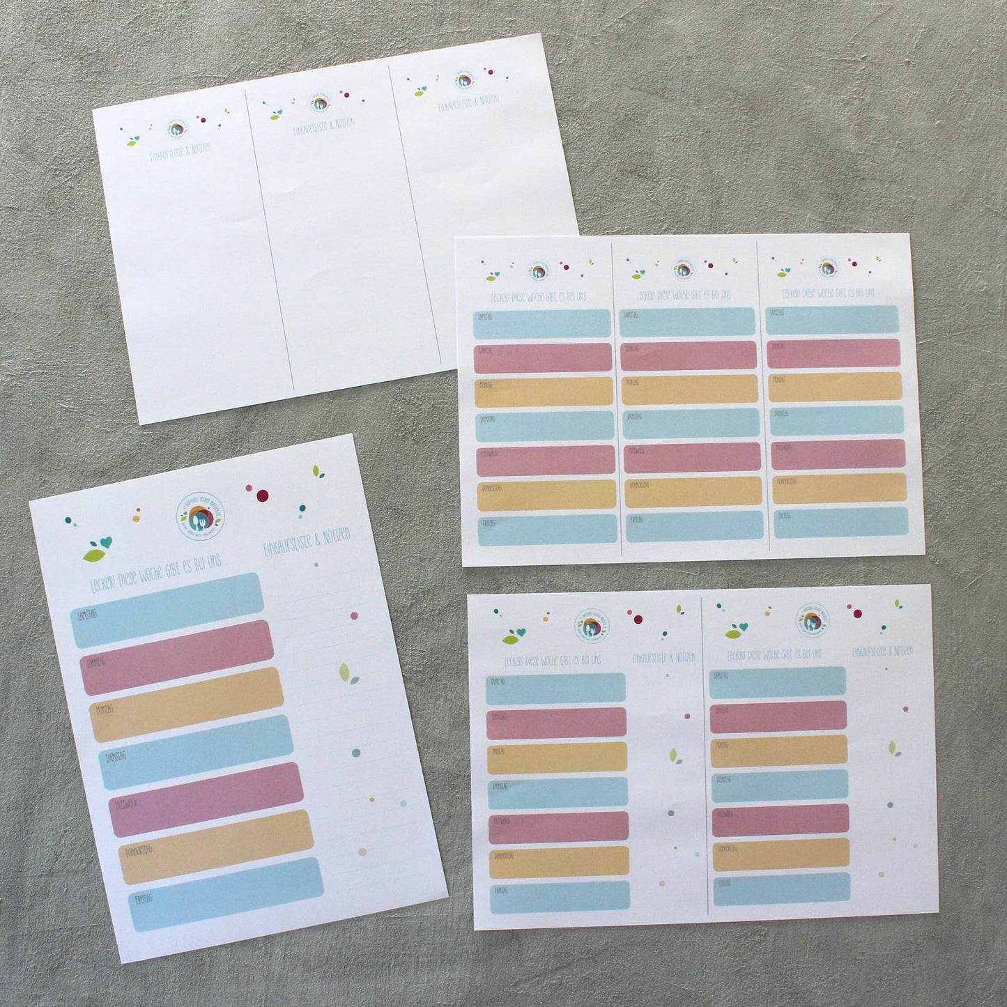 Stressfrei-Wochenplan