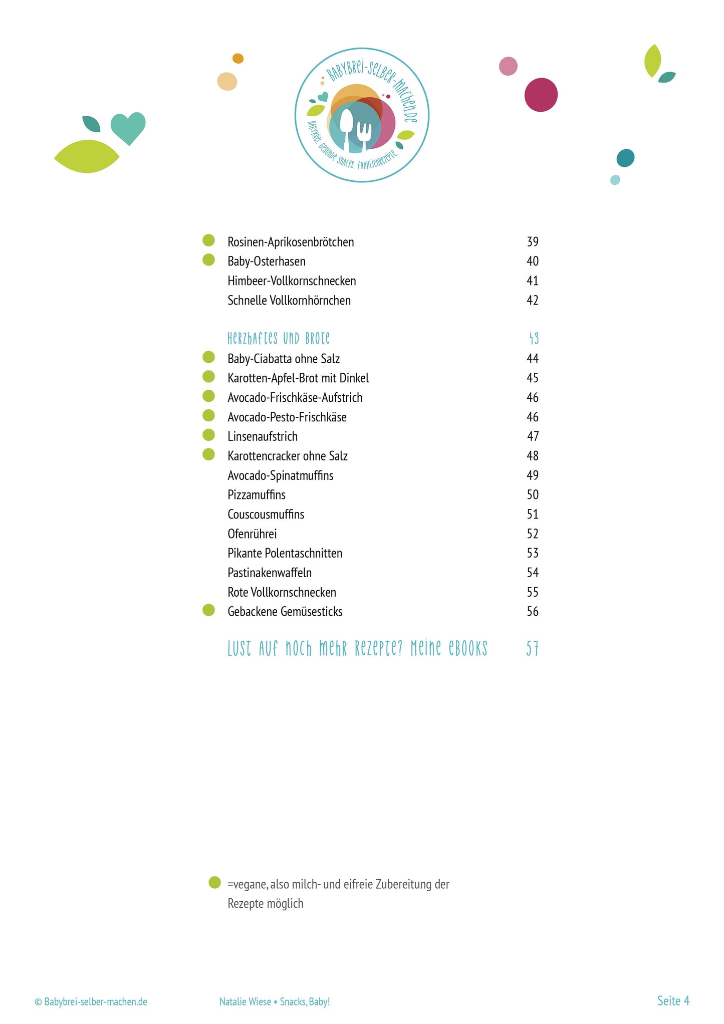 eBook "Snacks Baby!" als PDF-Datei